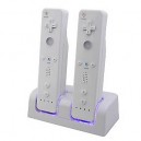 ブルーライト2 x 2800mAhバッテリー＆デュアルコントローラUSB充電器セット