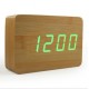 LED木製アラームクロック（薄い）