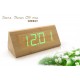 LED木製アラームクロック（三角）