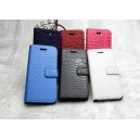 iPhone 5用クロコダイルパターンレザーケース