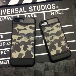 iphone7/Plus  A BATHING APE グリーン 迷彩柄ケース